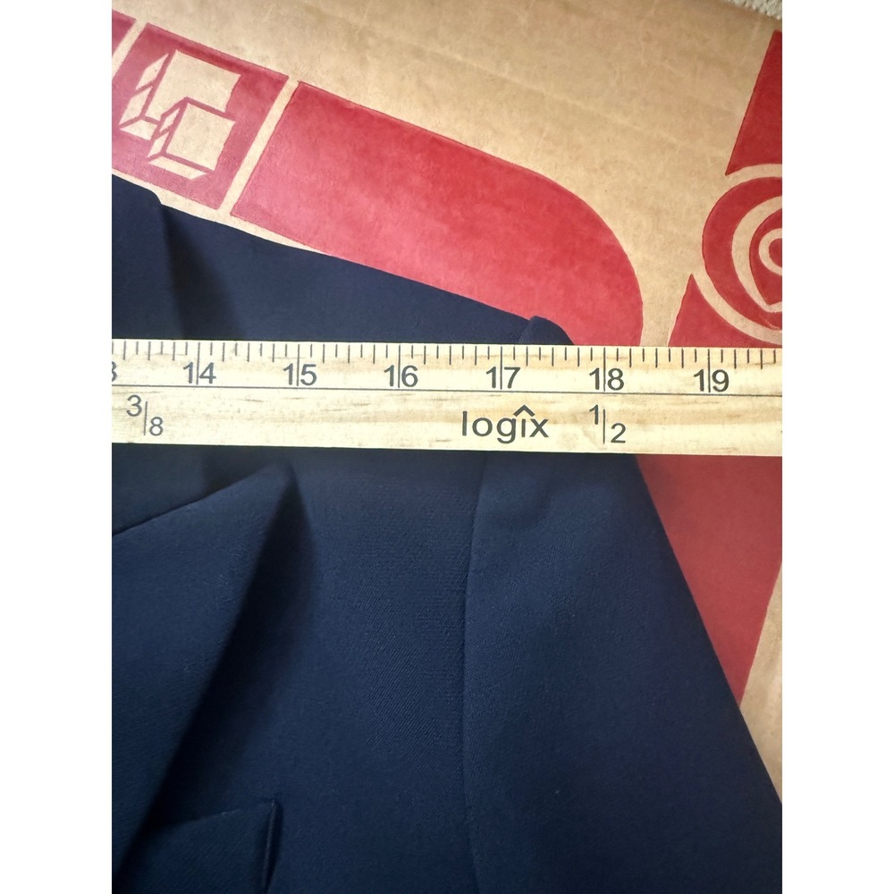 Veronica Beard Miller Dickey Jacket Navy Blue Gold Button Blazer Size 14 NWOT - Picture 11 of 11